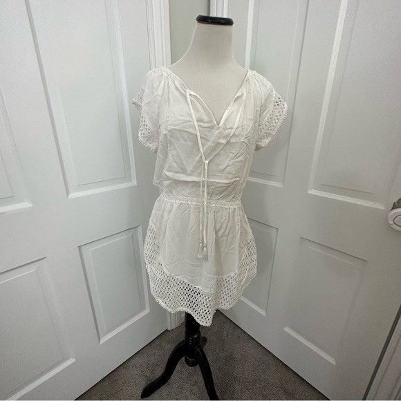 NEW Victoria Secret Cover-Up WHITE for bikini one piece swimsuit coverup Small - Picture 2 of 6
